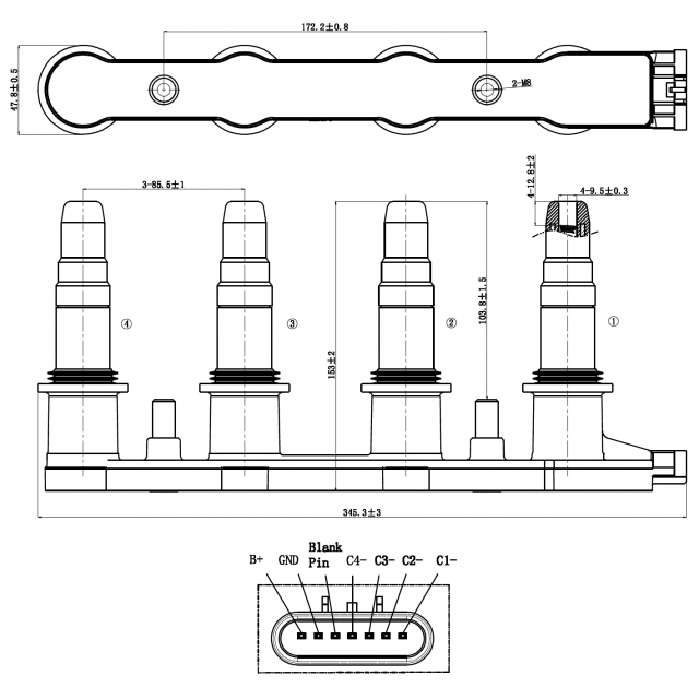 Катушка зажигания FEBEST 10640-001 preview 2