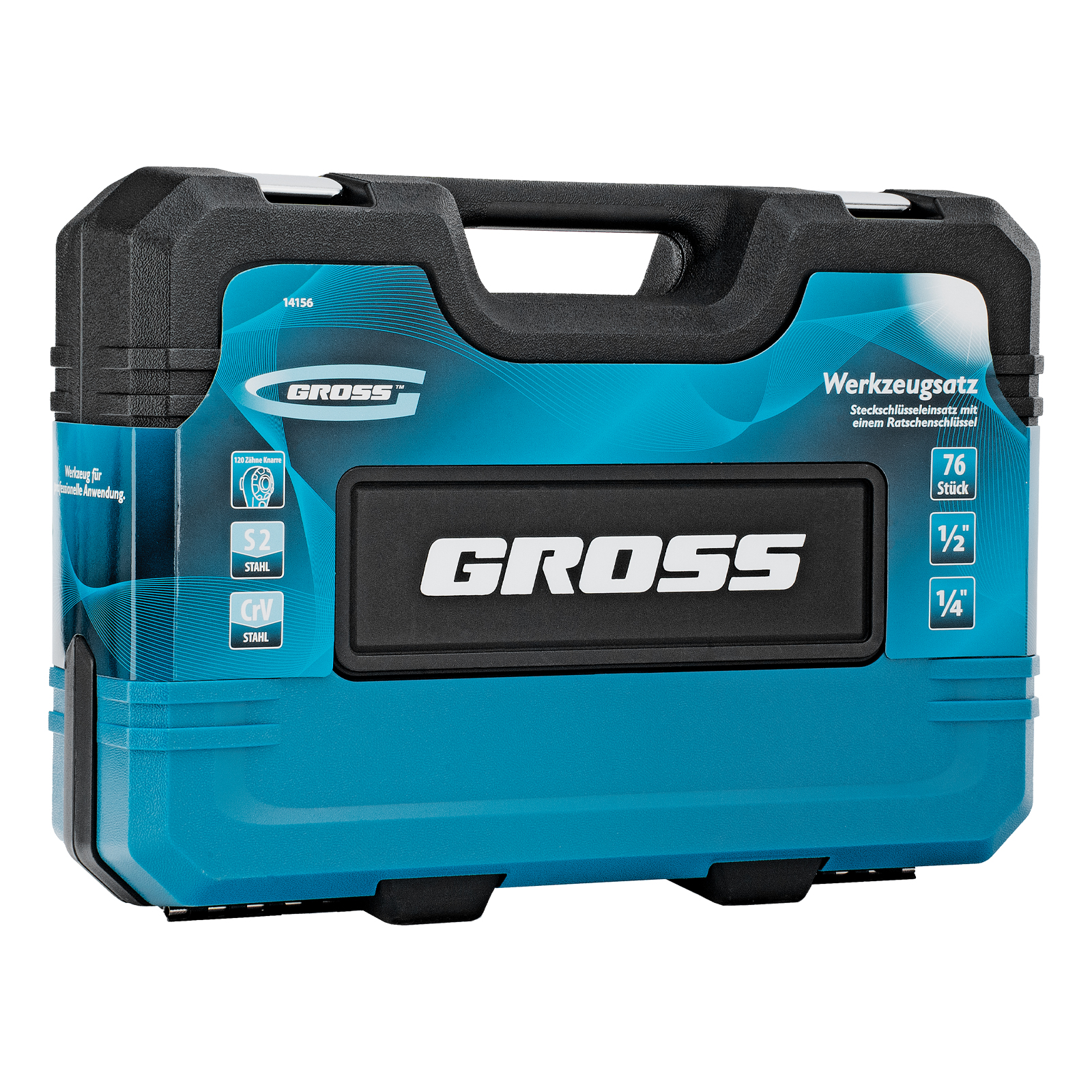 Набор инструмента 76пр. 1/2" 1/4" 120 зубьев GROSS preview 26