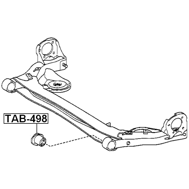 Сайлентблок задней подвески FEBEST TAB-498 preview 2 Сайлентблок задней подвески FEBEST TAB-498 preview 2