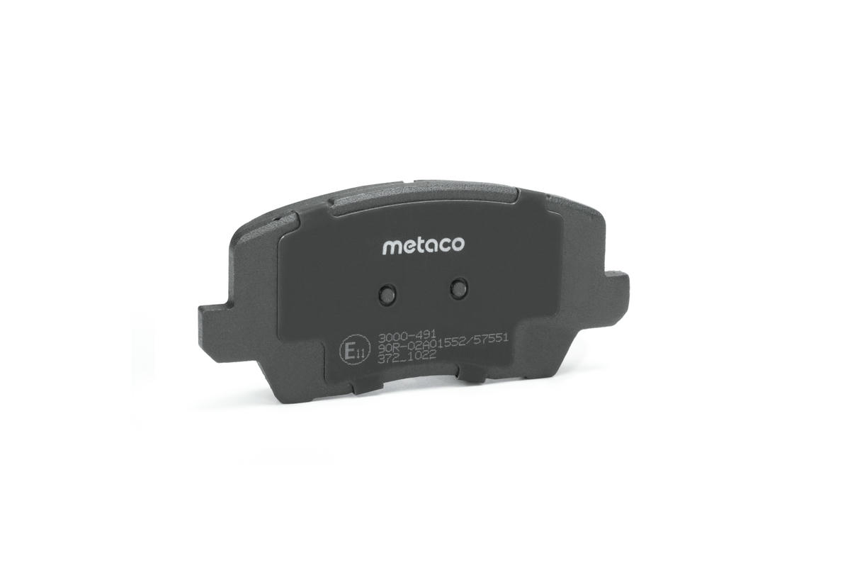 Колодки тормозные передние к-кт metaco 3000-491 preview 3
