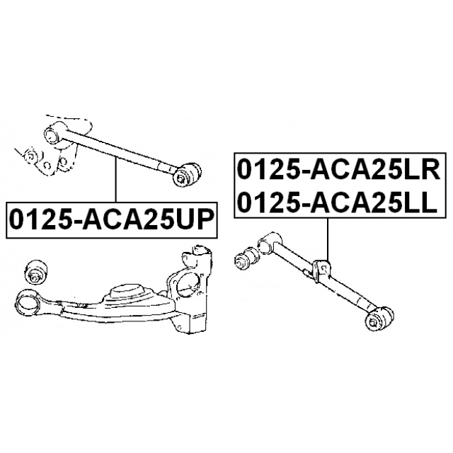 0125-ACA25LL_рычаг задней подвески нижний левый! Toyota RAV4 ACA2#/CLA2#/ZCA2# 00> preview 2