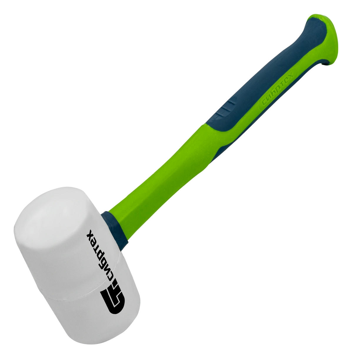 СИБРТЕХ 11168 Киянка резиновая, 680 г,белая резина, фибергласовая рукоятка. preview 1