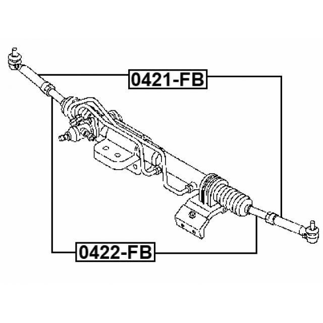 Наконечник рулевой FEBEST 0421-FB preview 2