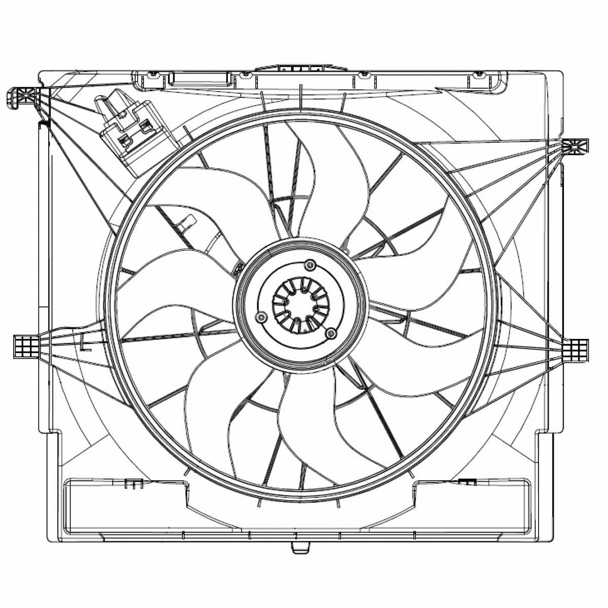 Вентилятор радиатора LUZAR LFK 1547 preview 3