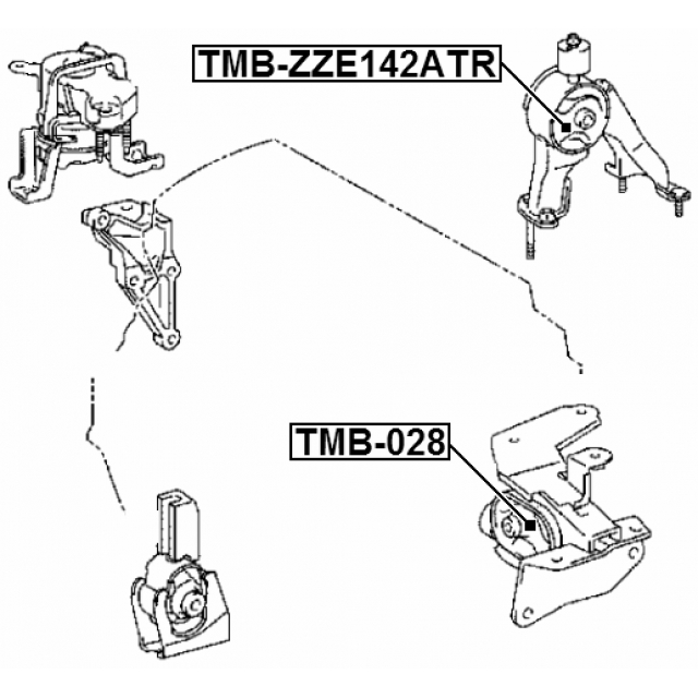 Сайлентблок FEBEST TMB-ZZE142ATR preview 2 Сайлентблок FEBEST TMB-ZZE142ATR preview 2
