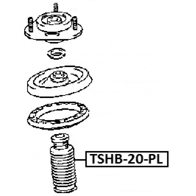 Пыльник с отбойником FEBEST TSHB-20PL preview 2