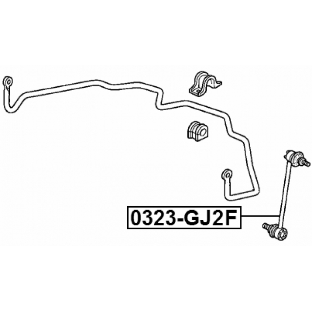 Стойка переднего стабилизатора FEBEST 0323-GJ2F preview 2