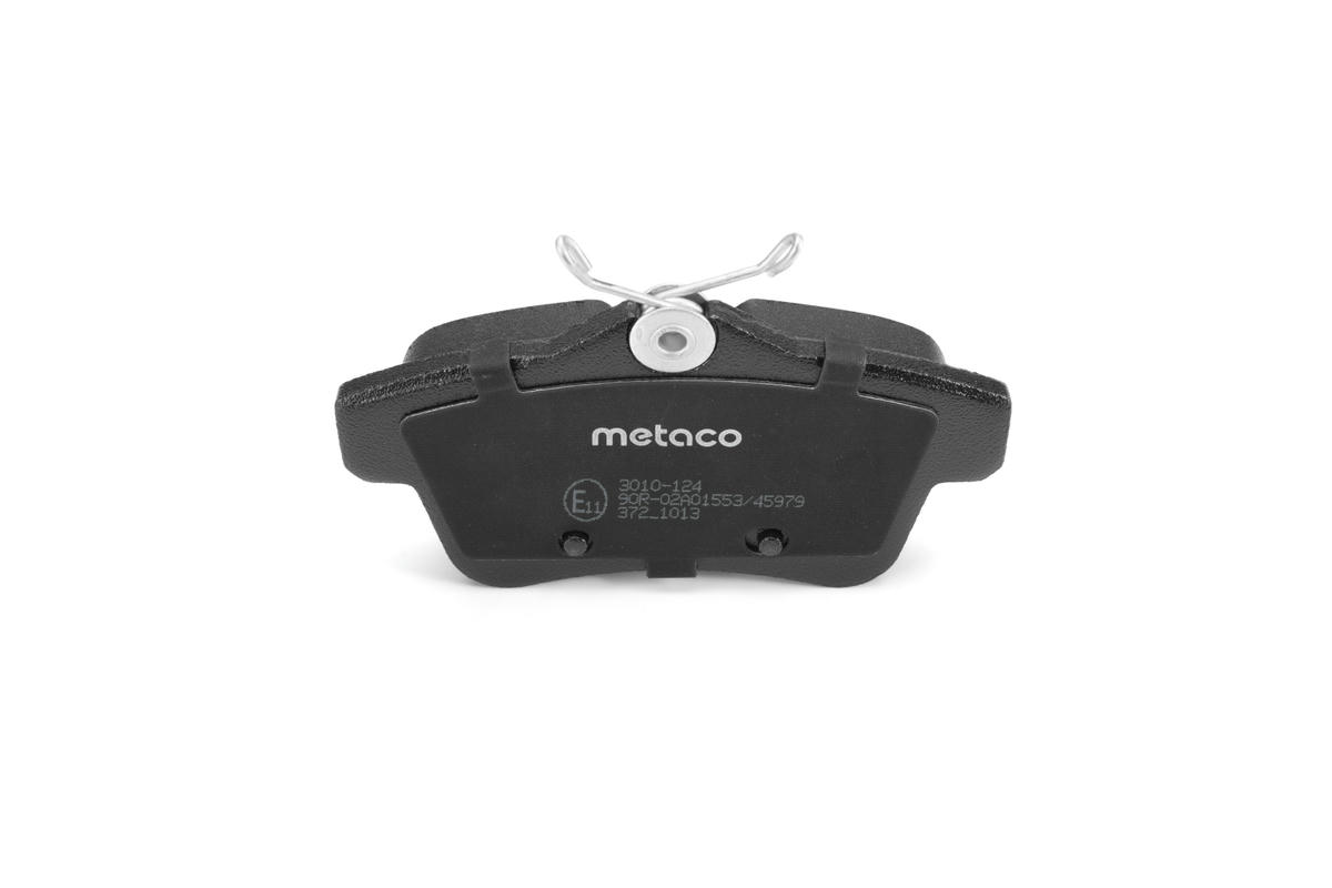Колодки тормозные задние дисковые к-кт metaco 3010-124 preview 4