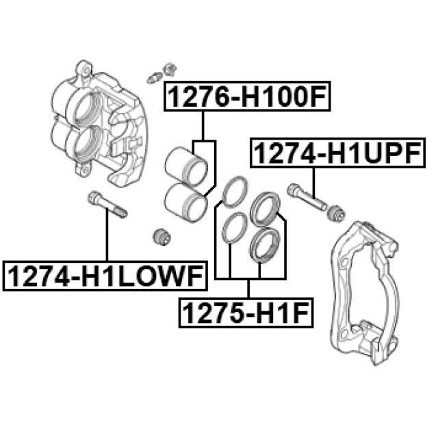 Втулка направляющей суппорта FEBEST 1274-H1LOWF preview 2
