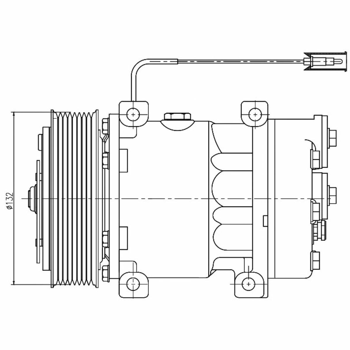 Компрессор кондиц. для а/м Volvo FH (93-) (LCAC 1026) preview 3