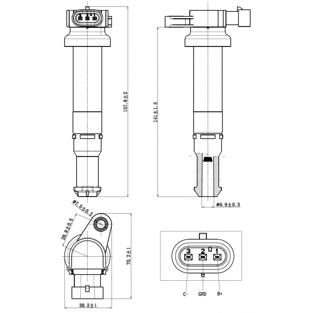 Катушка зажигания FEBEST 12640-008 preview 2