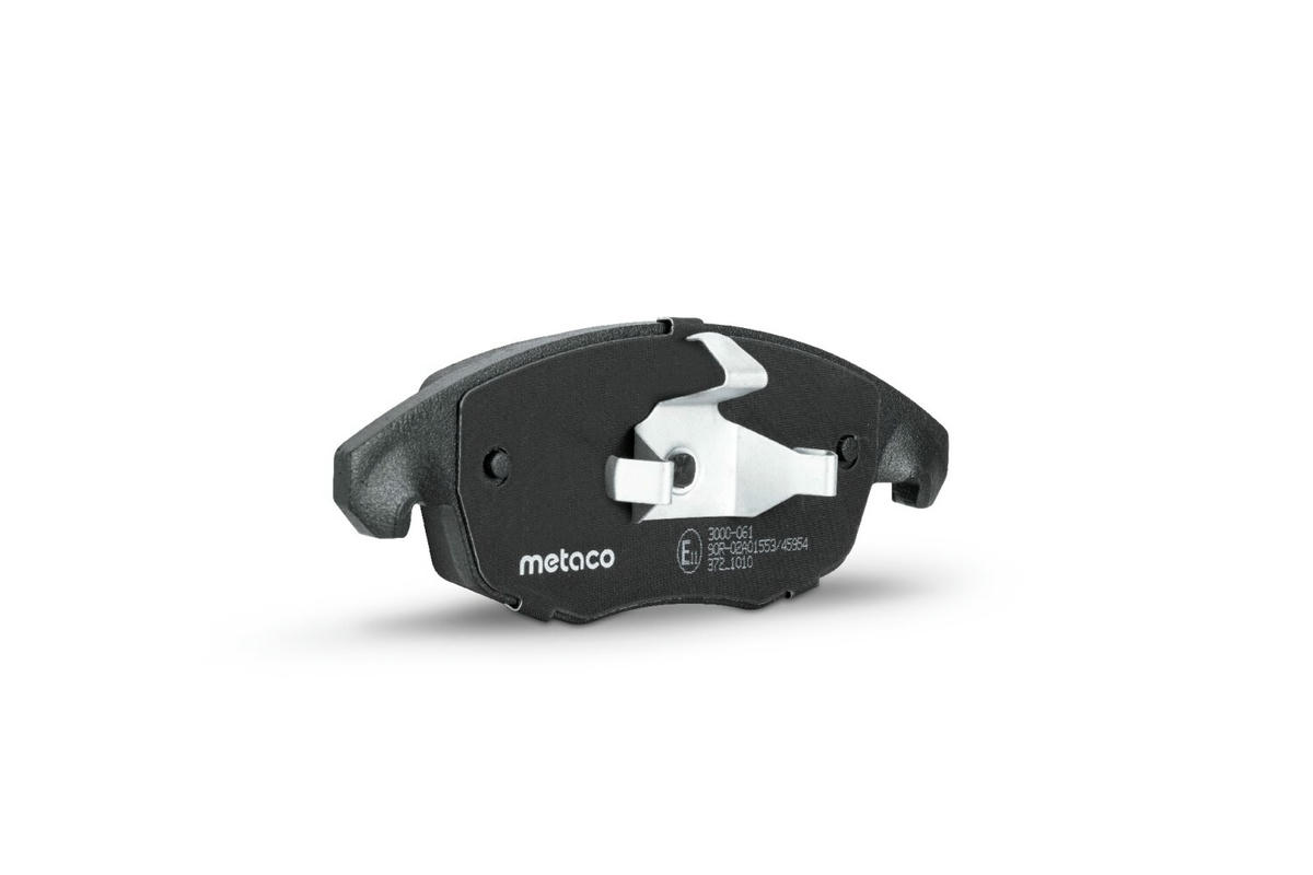 Колодки тормозные передние к-кт metaco 3000-061 preview 2