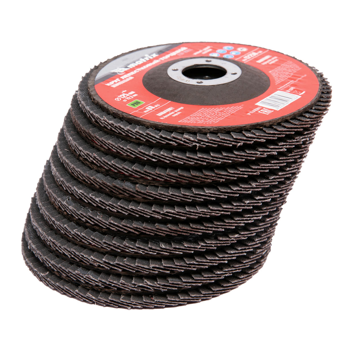 Круг лепестковый торцевой, P 80, 125x22,2 мм MATRIX 74044 MATRIX 74044 preview 5