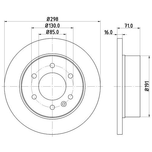 Диск тормозной задний TRIALLI DF 155104 preview 3