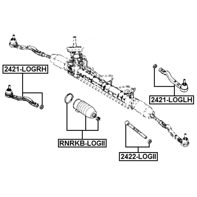 Пыльник рулевой рейки RENAULT Logan 06-> FEBEST RNRKB-LOGII preview 2