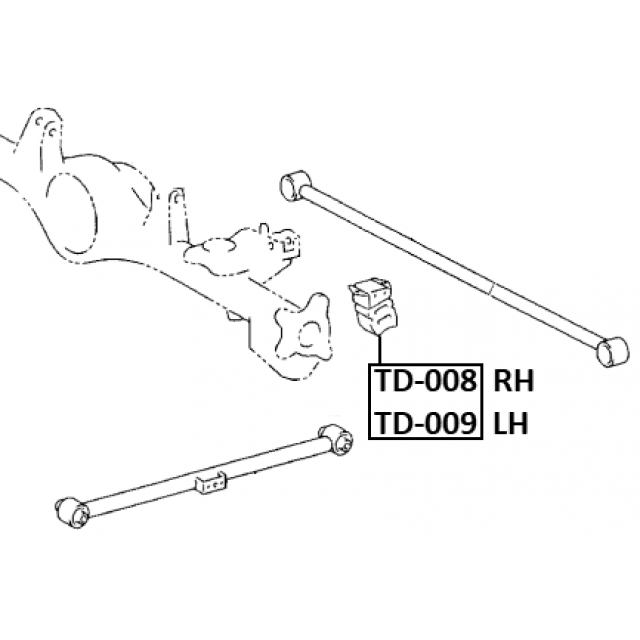 Отбойник заднего амортизатора L=R TOYOTA LC Prado (J120)/LEXUS GX470 FEBEST TD-009 preview 2