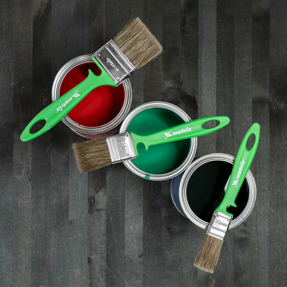 Набор кистей «Работы по дереву» 25 мм, 35 мм, 50 мм Color Line пластик MATRIX 83379 preview 5