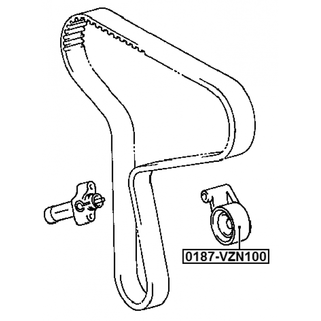 Ролик ГРМ FEBEST 0187VZN100 preview 2