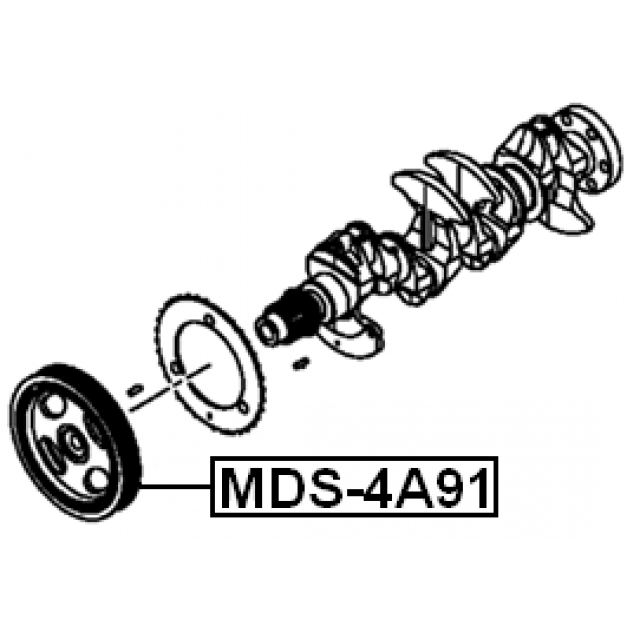 Шкив коленвала FEBEST MDS-4A91 preview 2