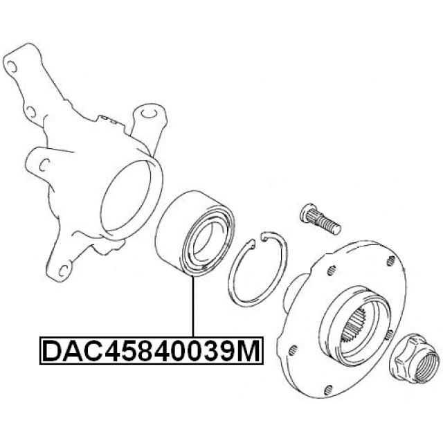 Подшипник ступичный передний 45x84x39 preview 2