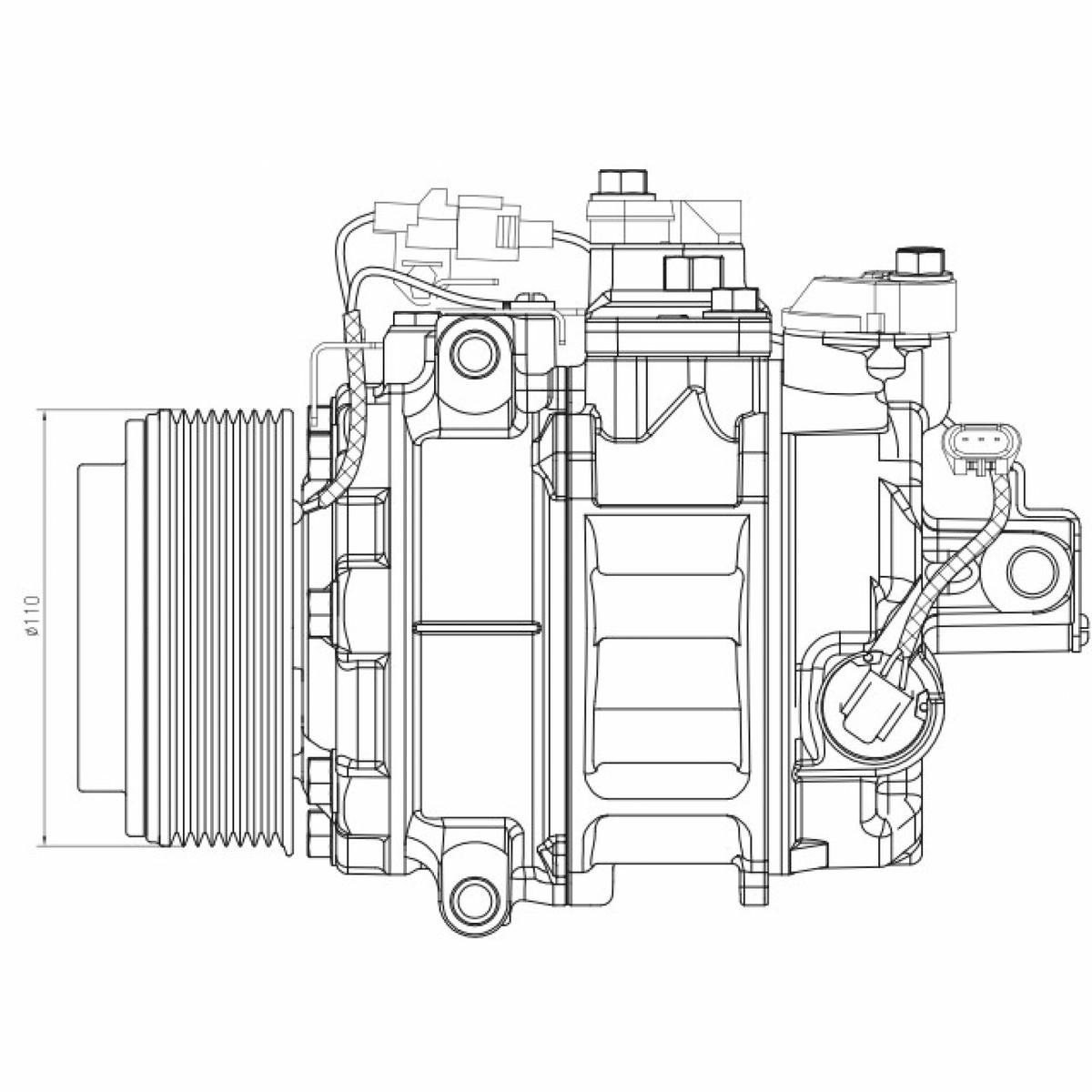 Компрессор кондиционера BMW F10/12/X5(E70) 10- preview 3