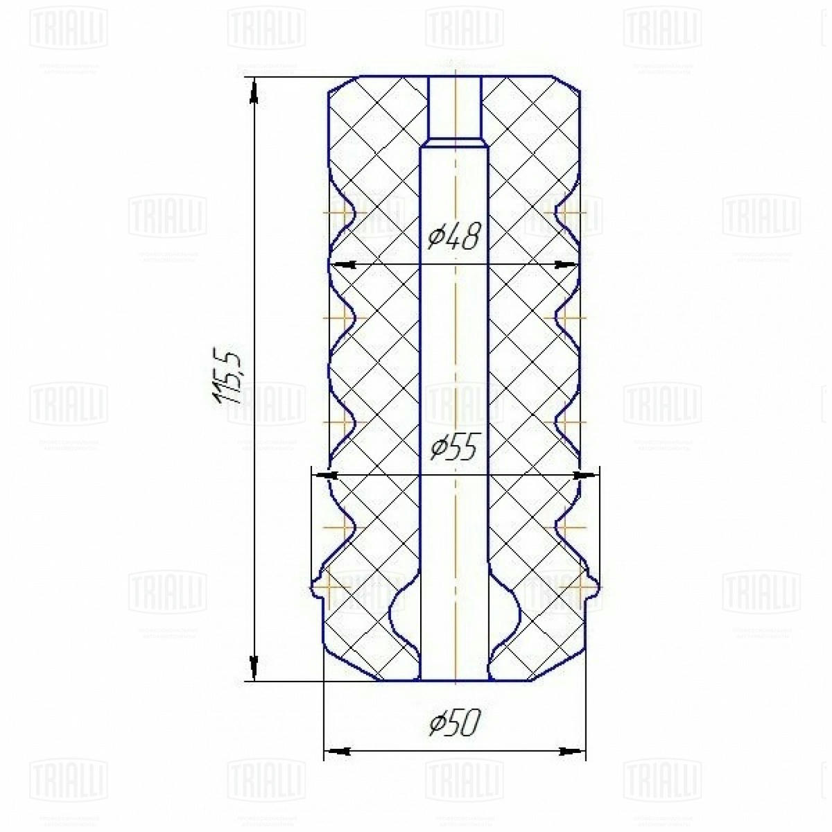 Отбойник амортизатора TRIALLI BC 0186 preview 2 Отбойник амортизатора TRIALLI BC 0186 preview 2