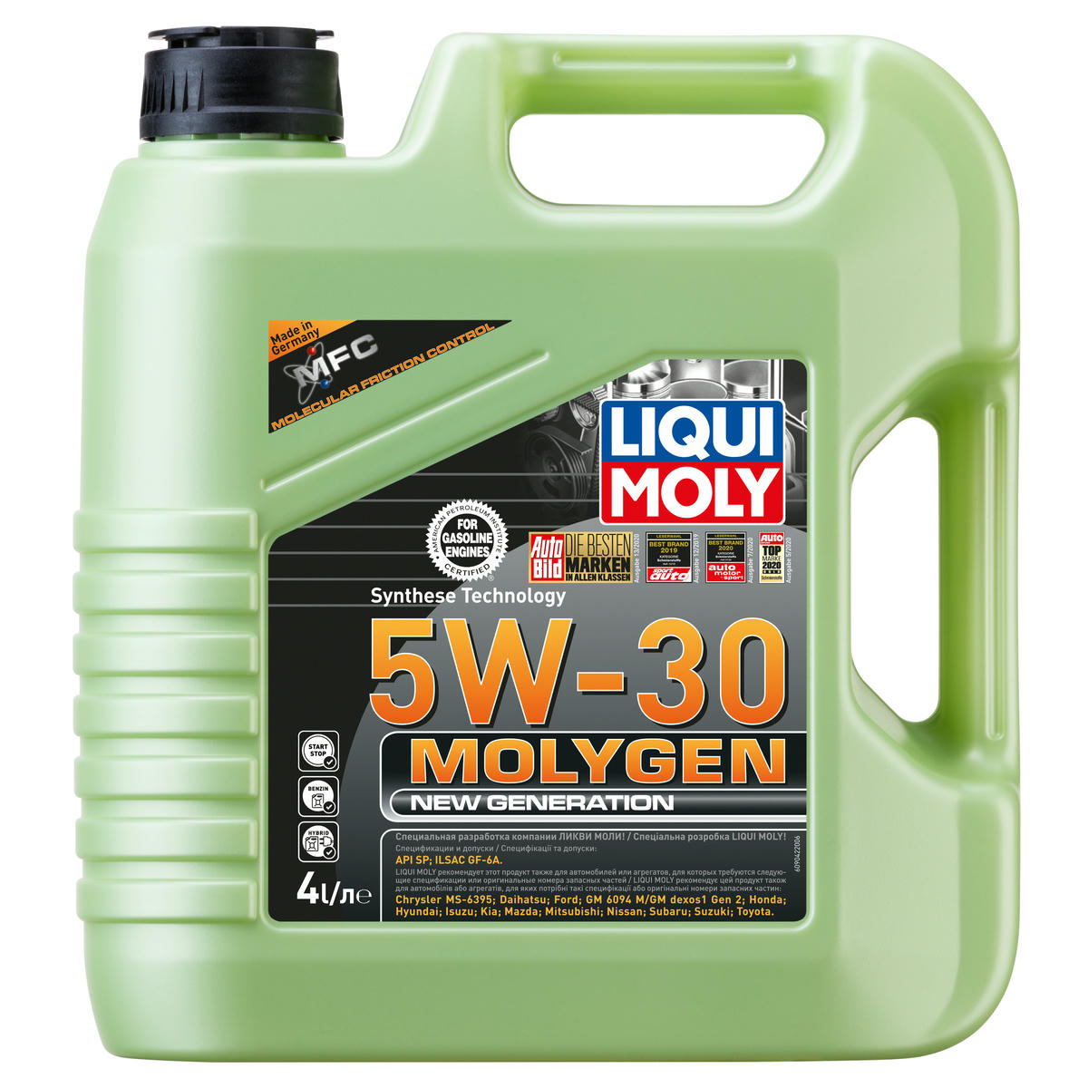 Масло моторное LIQUI MOLY Molygen New Generation HC 5w30 синт. 4л preview 1 Масло моторное LIQUI MOLY Molygen New Generation HC 5w30 синт. 4л preview 1