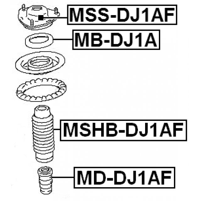 MSS-DJ1AF_опора переднего амортизатора! Mitsubishi Galant DJ1A/DJ3A/DJ5A 06-12 preview 2 MSS-DJ1AF_опора переднего амортизатора! Mitsubishi Galant DJ1A/DJ3A/DJ5A 06-12 preview 2