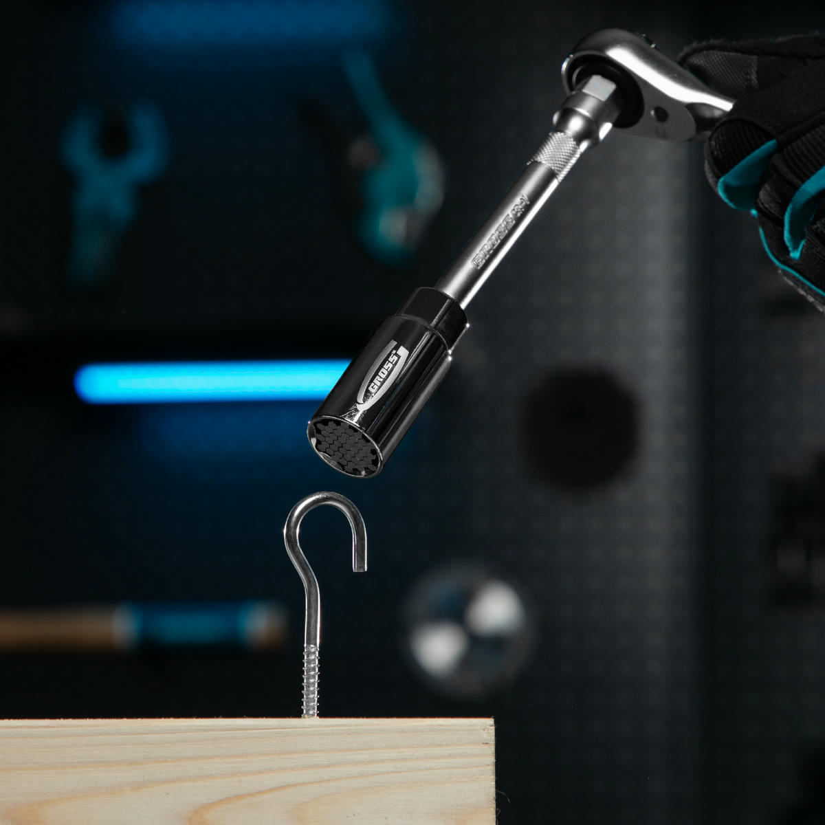 Головка торцевая универсальная 6-21 3/8" многоразмерная GROSS preview 8