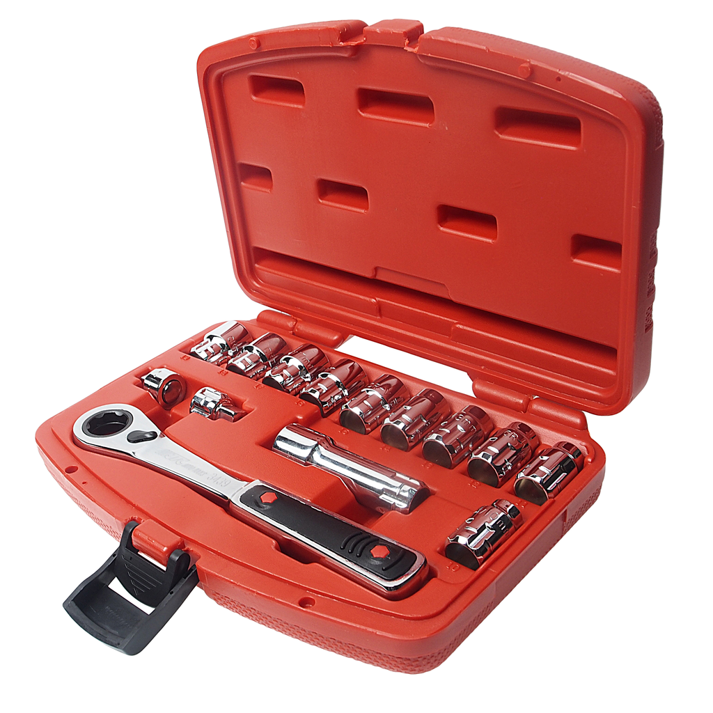 Набор головок со сквозным отверстием 10-19мм (в кейсе) 14 предметов JTC /1 preview 1