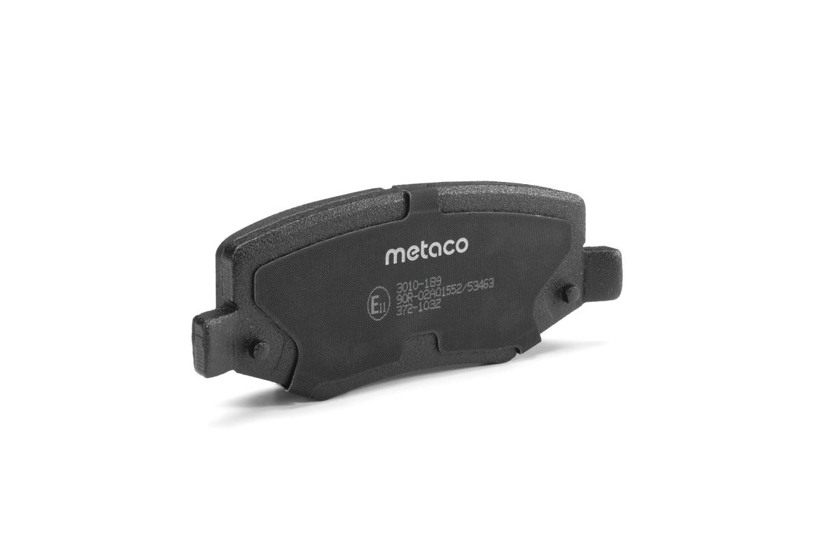 Колодки тормозные задние дисковые к-кт metaco 3010-189 preview 3