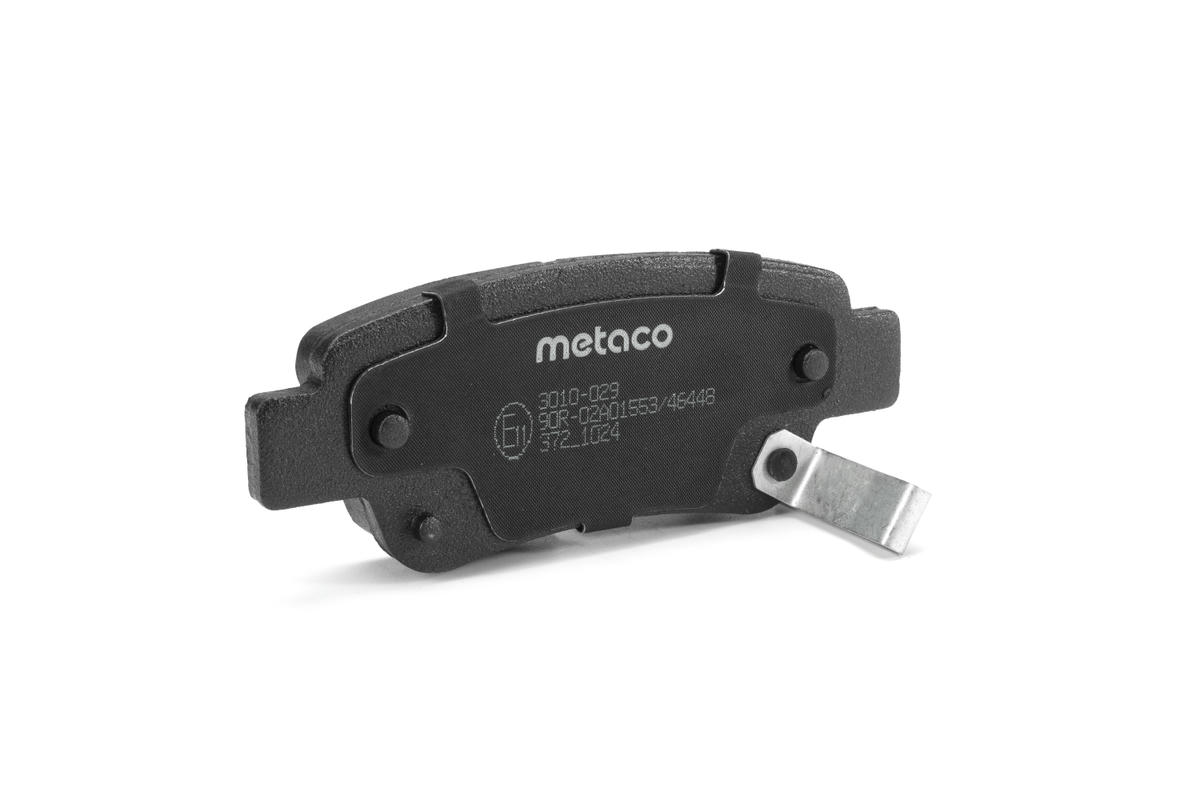 Колодки тормозные задние дисковые к-кт metaco 3010-029 preview 2