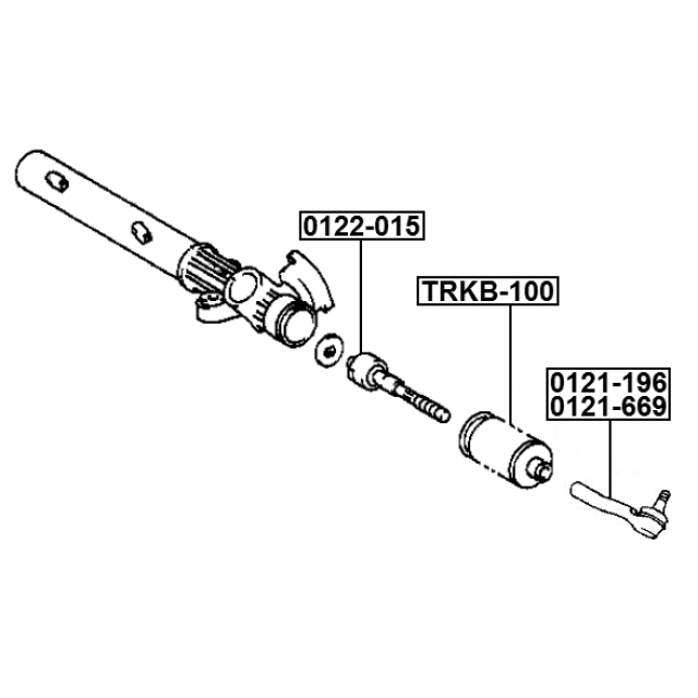 0122-015_тяга рулевая! Toyota Land Cruiser UZJ100 98-02 preview 2