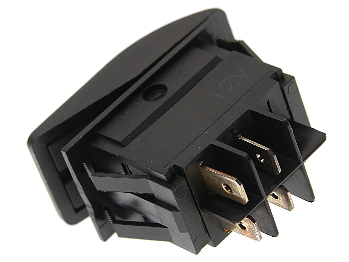 Выключатель клавишный 12V 35А ON-OFF синий с подсветкой REXANT preview 1