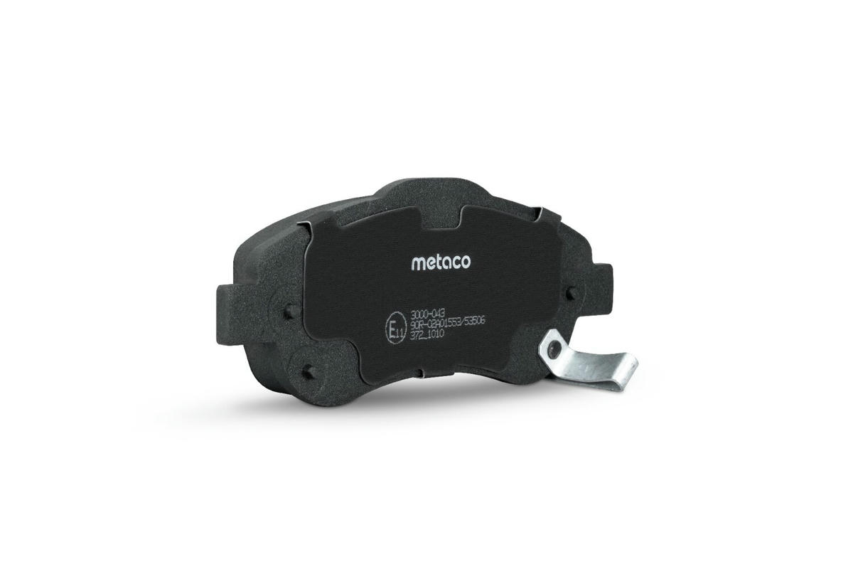 Колодки тормозные передние к-кт metaco 3000-043 preview 2