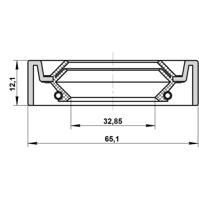 95IDS34651212X_сальник дифференциала! 34.7x65x12 Mitsubishi Pajero 2.8TD/2.4i-3.5i <00 preview 2