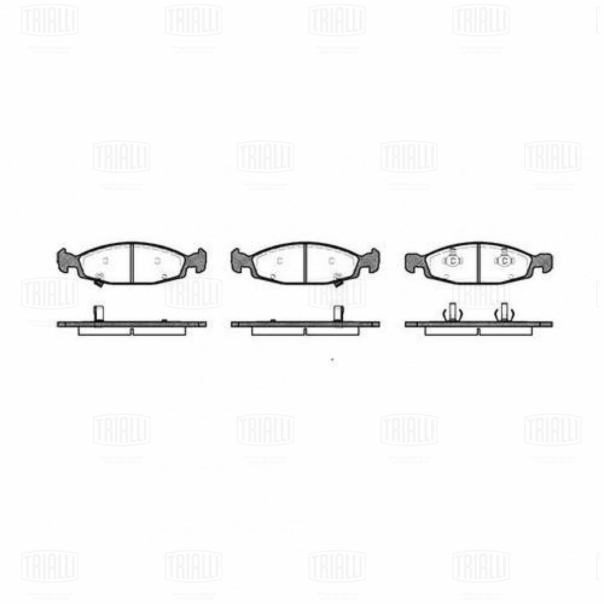 Колодки тормозные передние к-кт TRIALLI PF 4238 preview 4