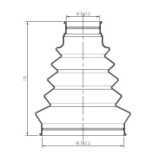 Пыльник ШРУСа для а/м Peugeot 308 (07-) (наруж.компл: хомуты/смазка/крепеж) (CR) (FG 2001) preview 3