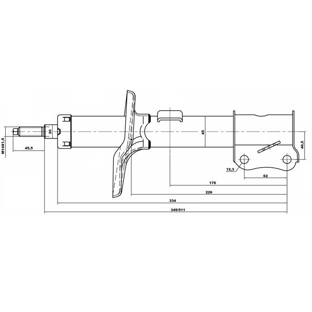 Амортизатор передний FEBEST 10666582FR preview 2