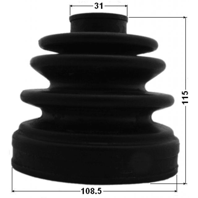 Пыльник ШРУСа FEBEST 0415-V75RR preview 2