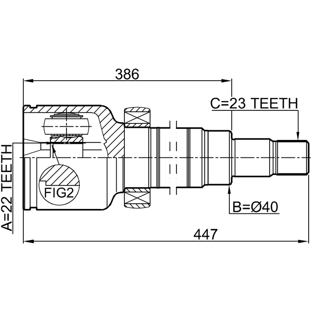 2111-FOCIIMTRH_ШРУС внутренний правый с валом к-кт! Ford C-Max/Focus 1.6i 10> preview 2 2111-FOCIIMTRH_ШРУС внутренний правый с валом к-кт! Ford C-Max/Focus 1.6i 10> preview 2