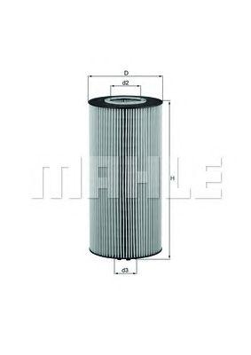 Фильтр масляный MAHLE _OX348D preview 1