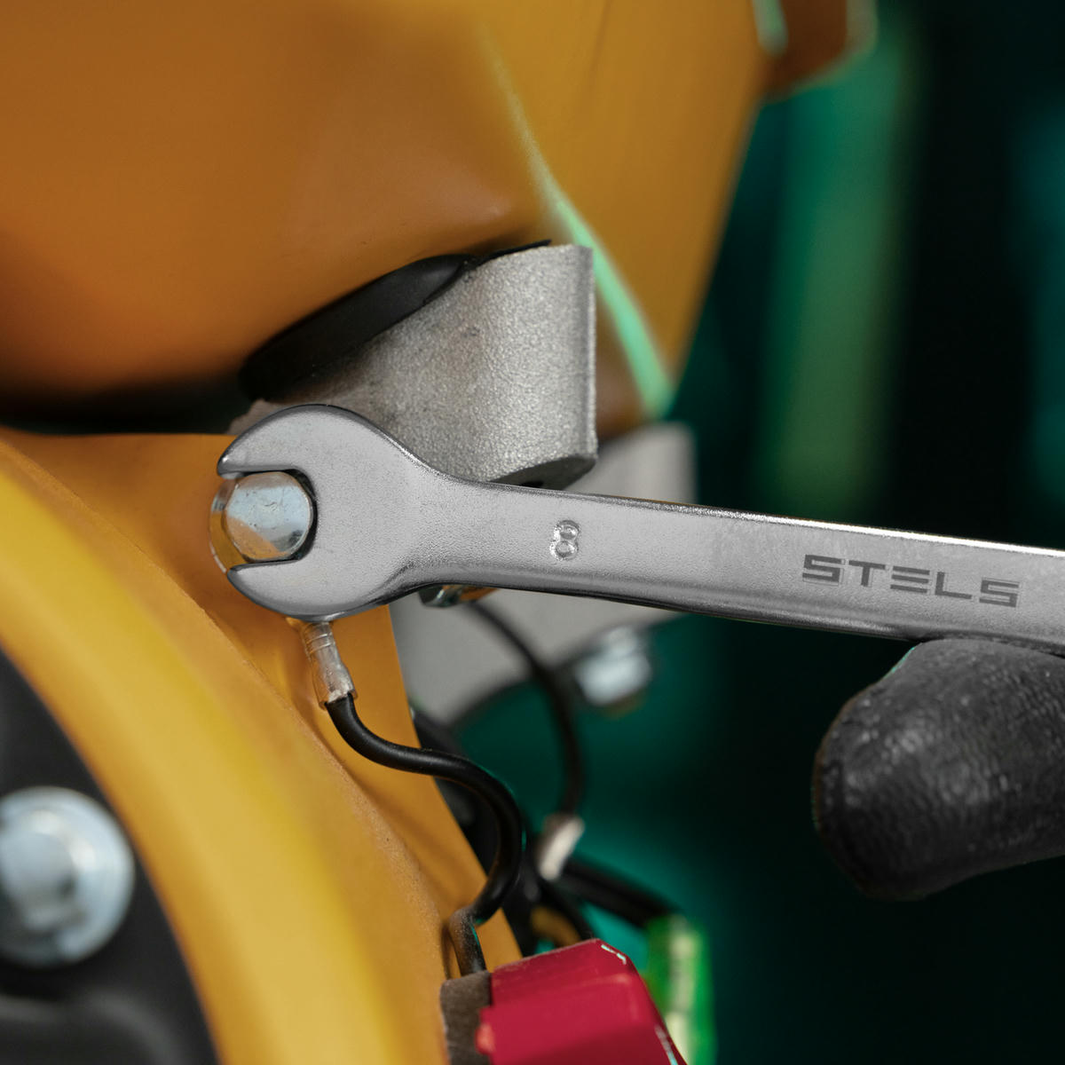 Ключ комбинированный 8 мм, CrV, матовый хром// STELS preview 6