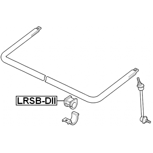 Втулка стабилизатора LAND ROVER DISCOVERY SERIES II 1998-2004 LRSB-DII preview 2