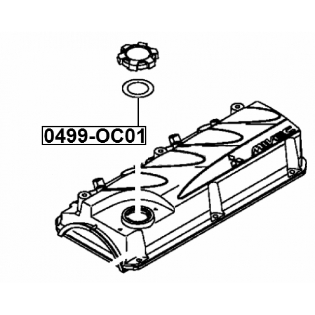 Прокладка клапанной крышки FEBEST 0499-OC01 preview 2