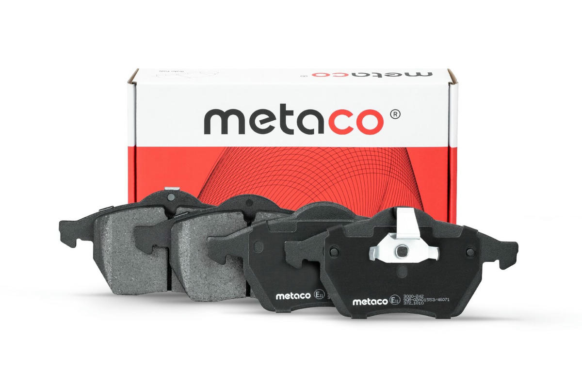 Колодки тормозные передние к-кт metaco 3000-242 preview 1