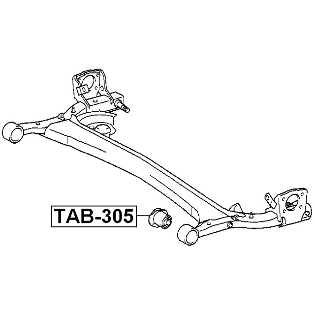 Сайлентблок задней подвески FEBEST TAB-305 preview 2