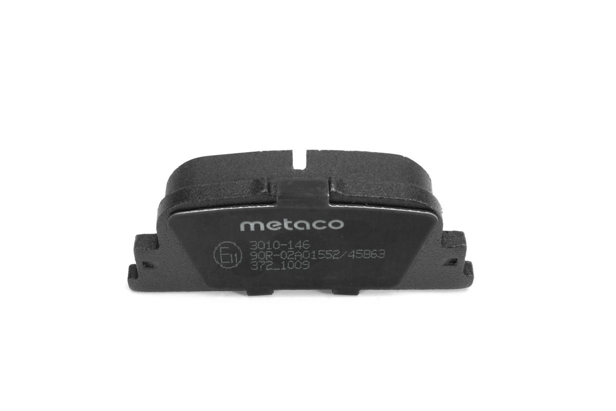 Колодки тормозные задние дисковые к-кт metaco 3010-146 preview 4