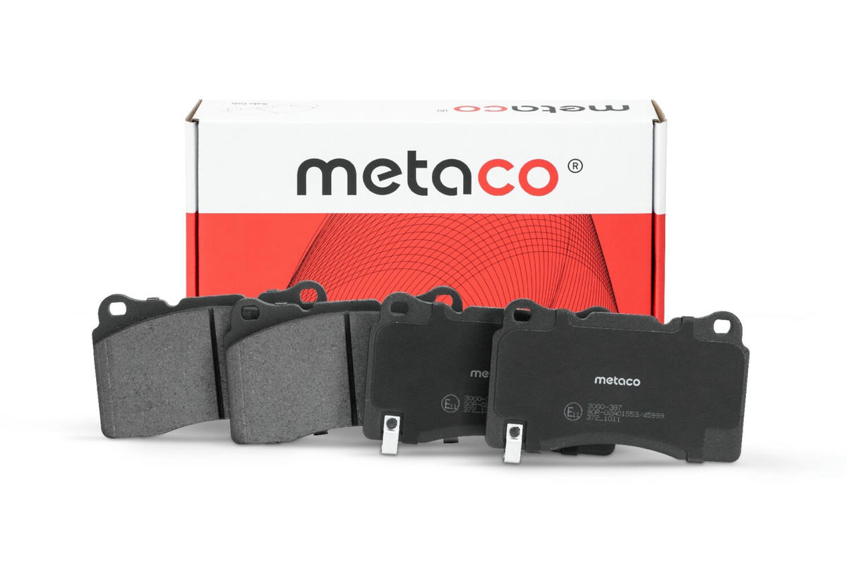 Колодки тормозные передние к-кт metaco 3000-387 preview 1
