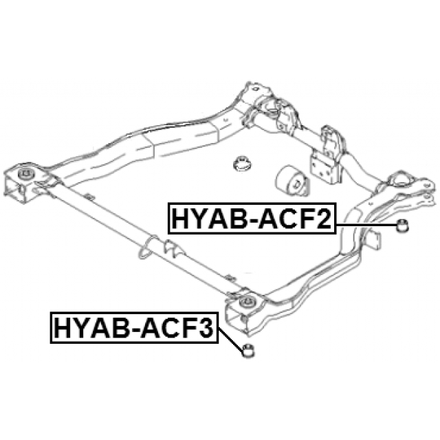Сайлентблок подрамника FEBEST HYAB-ACF3 preview 2 Сайлентблок подрамника FEBEST HYAB-ACF3 preview 2